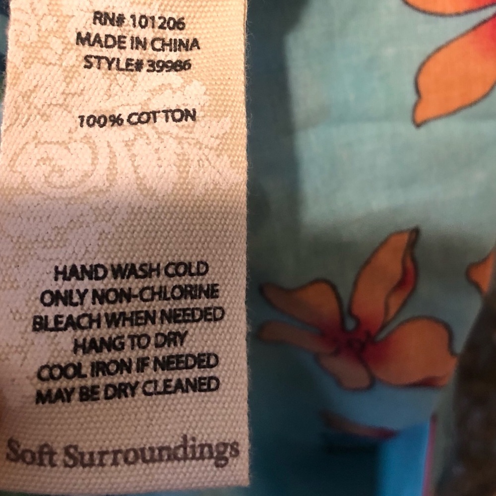Soft Surroundings tropical floral tunic Size Small - Picture 6 of 7